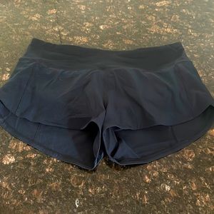 Lululemon speed up shorts.